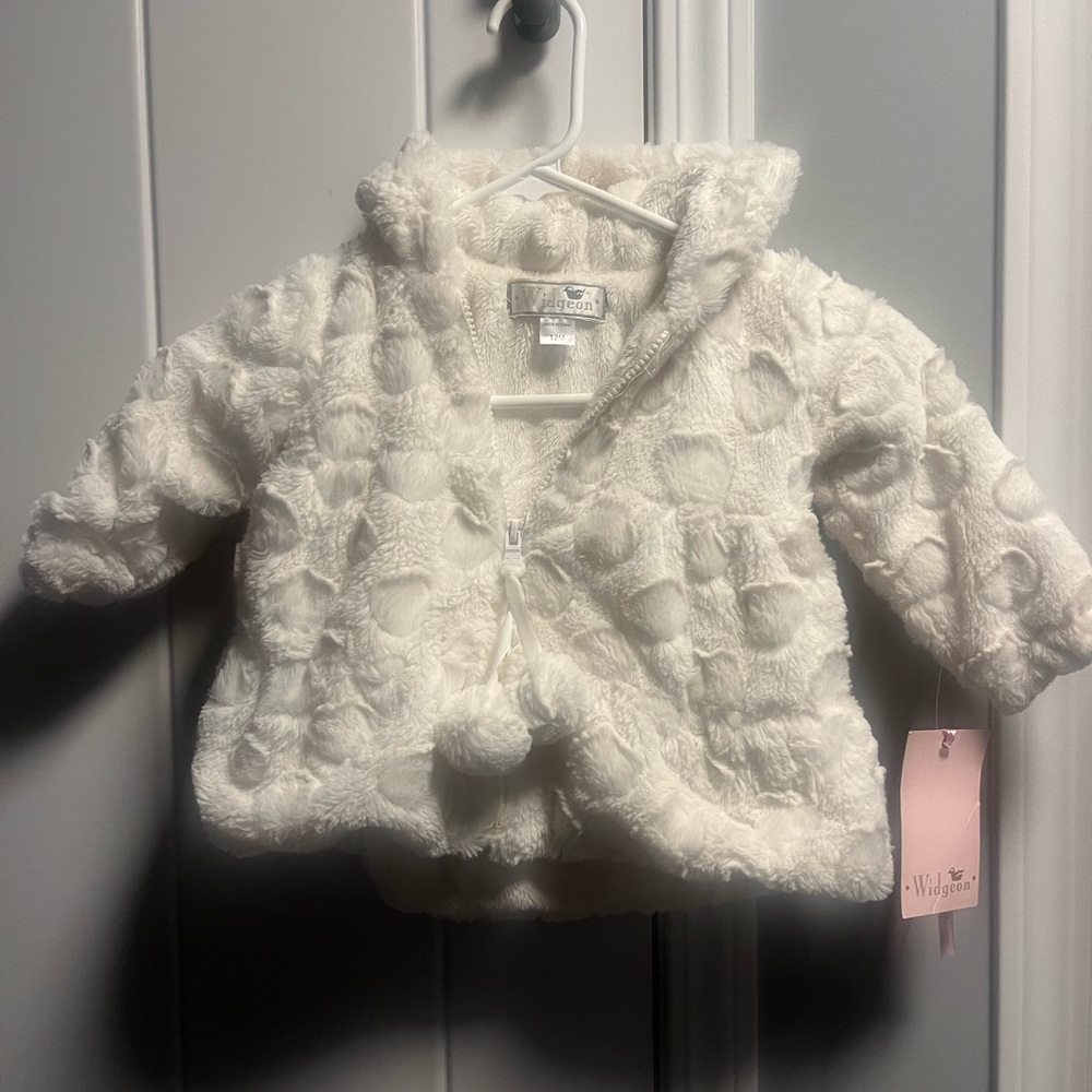 Widgeon faux fur jacket size 12 months new